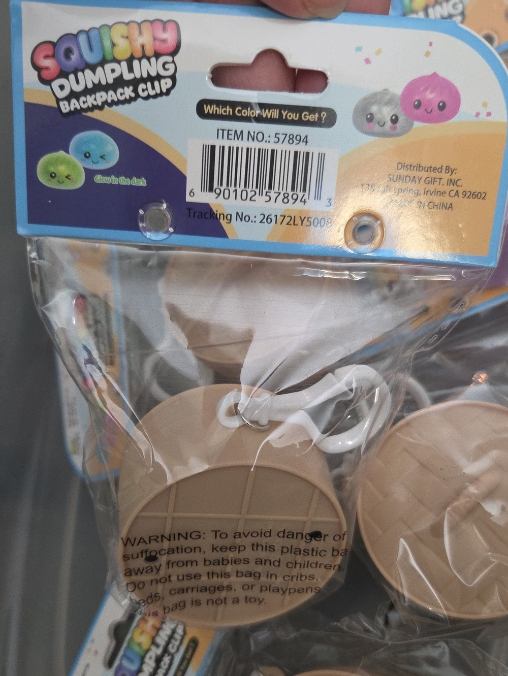 6 Mini Dumpling Keychain Set - Picture 4 of 4